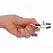 KINK Double Bell Adjustable Nipple Clamp Purple 6 cm - Stylish Metal Design