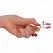 KINK Red Double Bell Adjustable Nipple Clamps 6 cm - Sensory Metal Design