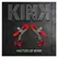 KINK Red Double Bell Adjustable Nipple Clamps 6 cm - Sensory Metal Design