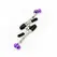 Ohmama Metal Nipple Clamps with Lilac Bells - Adjustable System, Nickel-Free