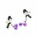 Ohmama Metal Nipple Clamps with Lilac Bells - Adjustable System, Nickel-Free