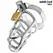 Addicted Toys Silver Lock Metal Chastity System S - Secure Cage Design