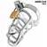 Addicted Toys Silver Lock Metalni Sistem Čednosti Veličina M – Siguran Dizajn