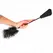 KINK Ostrich Feather Tickle Wand with Lace Handle 56 cm - Black Elegance
