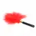 KINK Red Gold Feather Sensory Tickler 18cm - Elegant Metal Handle