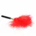 KINK Red Gold Feather Sensory Tickler 18cm - Elegant Metal Handle