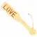 KINK Bambusova paleta LOVE 32x5.5cm - gravirani alat za udarce, prirodno drvo