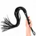 KINK Black Soft PVC Intimate Impact Whip 70cm - Flexible Multi-Tail Design