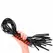 KINK Long Striped Impact Whip 70 cm - Black & Red, Durable Design
