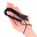 KINK Mini silikonski bič crni 26cm - kompaktni alat za udarce sa 6 perli