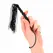KINK Mini silikonski bič crni 26cm - kompaktni alat za udarce sa 6 perli
