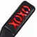 OHMAMA Fetish XOXO paleta - izdržljivi PVC, 32.6 cm, dizajn siguran za telo