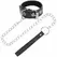 Darkness Adjustable Support Ring with Vegan Leather Strap & Metal Chain