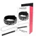 Darkness Leather Neck Accessory with Adjustable Padded Collar & Leash