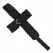 KINK Cross lisice, crne, 34x5.5 cm - podesivi sistem za vezivanje ruku