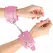 KINK Podesive lisice za ruke, roze, 20-23 cm x 5.5 cm, mekana postava