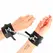 KINK Deluxe podesive trake za ruke sa bravom, crne, 14.5-21 cm x 6 cm