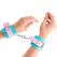 KINK Cute podesive lisice za ruke, plavo-roze, 16-28 cm x 5 cm