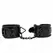 KINK Dijamant uzorak podesive lisice za ruke, crne, 17-26 cm