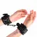 KINK Dijamant uzorak podesive lisice za ruke, crne, 17-26 cm