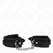 KINK Snake Pattern Adjustable Wrist Restraints Black 20-28cm x 5.4cm