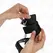 KINK Snake Pattern Adjustable Wrist Restraints Black 20-28cm x 5.4cm