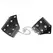 KINK Black Point podesive trake za ruke sa lancem, 17-23 cm, crne