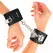 KINK Podesive lisice za ruke sa sistemom katanca, crne, 16-23 cm