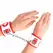KINK Mini Nurse podesive lisice za ruke, 18-23 cm x 5 cm - crna veganska koža