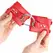 KINK Fiksne podesive crvene lisice za ruke sa zakovicama, 17-22 cm x 6.5 cm