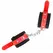 KINK Najlonske lisice za ruke, crno-crvene, podesive, 19-24 cm x 5.5 cm