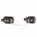 KINK Podesive lisice za ruke, crne sa crvenom postavom, 14-24 cm x 3.5 cm