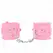 KINK Podesive lisice za ruke sa krznom Roze 17-29cm x 6cm Udoban kroj