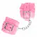 KINK Podesive lisice za ruke sa krznom Roze 17-29cm x 6cm Udoban kroj