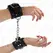 KINK Fur-Lined Adjustable Wrist Restraints Black 17-29cm x 6cm