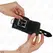 KINK Fur-Lined Adjustable Wrist Restraints Black 17-29cm x 6cm