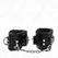 KINK Fur-Lined Adjustable Wrist Restraints Black 17-29cm x 6cm