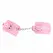 KINK Podesive lisice za ruke sa krznom Roze 17-29cm Premium udobnost