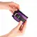 KINK Premium Fur Lined Adjustable Wrist Restraints Black/Purple 17-29 cm