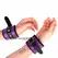 KINK Premium Fur Lined Adjustable Wrist Restraints Black/Purple 17-29 cm