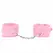 KINK Premium podesive lisice za ruke sa krznom Roze 17-29cm