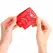 KINK Podesive crvene lisice za ruke sa 3 D-prstena 17.5-25cm x 6cm