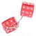 KINK Podesive crvene lisice za ruke sa zakivcima 19-24cm x 5.5cm