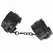 KINK Podesive lisice za ruke Crne 20-30 cm x 6 cm Udoban kroj