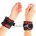 KINK Velvet i cipkane lisice za ruke Crveno/Crne 23x6.5cm Podesiv sistem