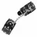 KINK Shiny Neoprene Adjustable Wrist Cuffs 17-24cm Black 4.5cm Wide