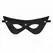 KINK 3 Rivets Eye Mask - Black Vegan Leather, Adjustable, 24x9cm