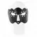 KINK Mask za oci Model 1 Premium party povez za oci 27.5x12cm Crna