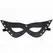 KINK 5 zakivaka Mask za oci Crna veganska koza 28x8cm Podesiva traka