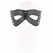 KINK 5 zakivaka Mask za oci Crna veganska koza 28x8cm Podesiva traka